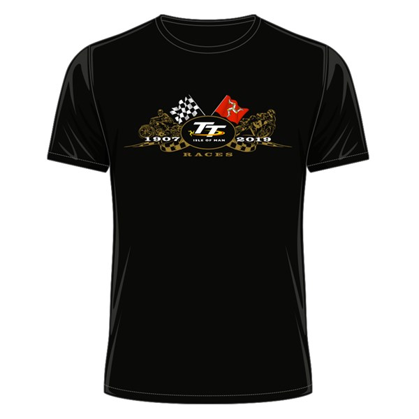 TT 2019 Gold Bikes T-Shirt Black : Duke Video