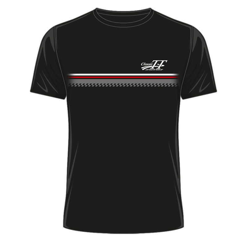 Classic TT White/Red Stripe T-Shirt Black : Duke Video