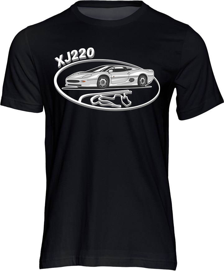 Dream Car Jaguar XJ220 T-shirt Black - click to enlarge