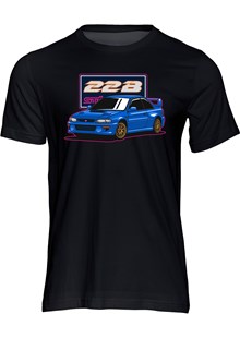 Dream Car Subaru Impreza 22B T-shirt Black