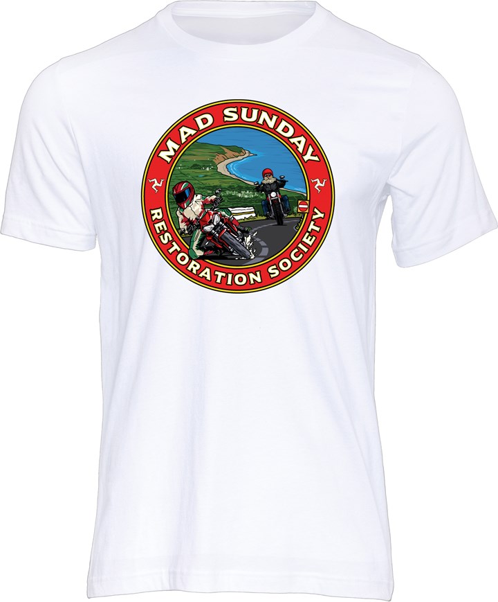 Mad Sunday Restoration Society T-shirt White - click to enlarge