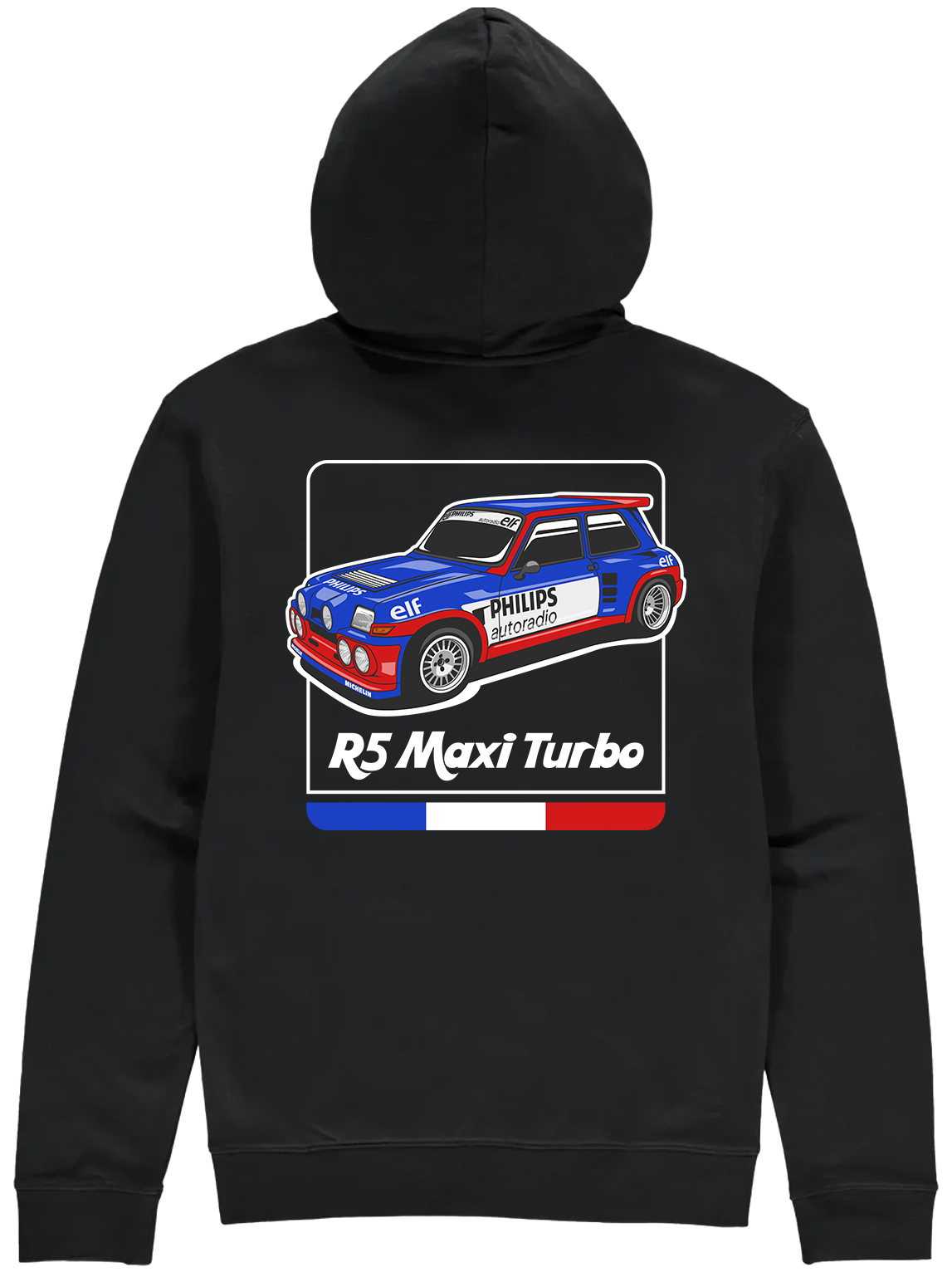 Group B Monster Renault 5 Maxi Turbo Hoodie Black Duke Video