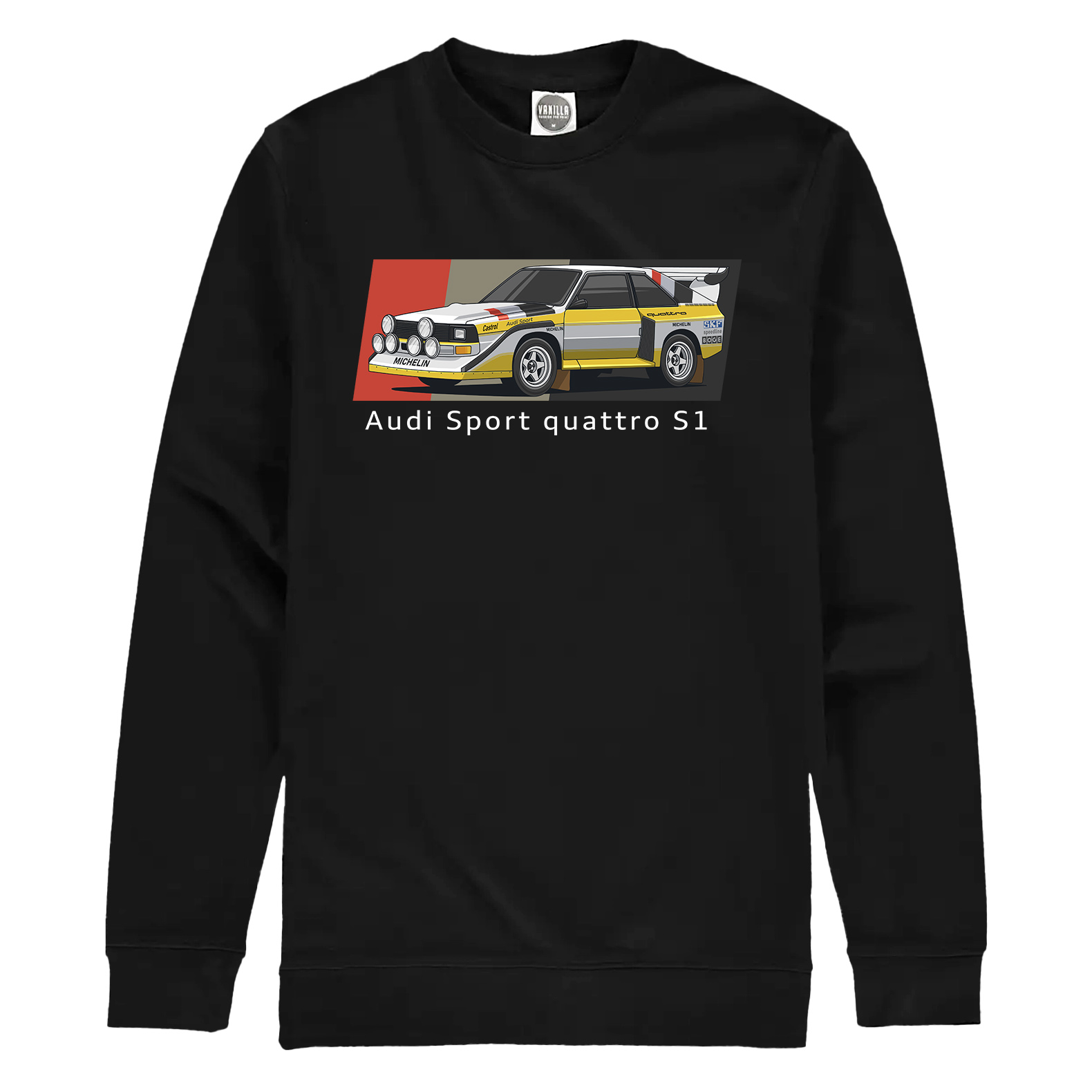 Group B Monster Audi Quattro S1 Sweatshirt Black Duke Video