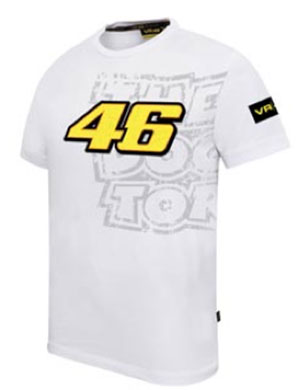 Valentino Rossi 2012 46 The Doctor Watermark T Shirt White Duke